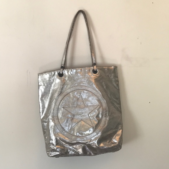 converse silver bag